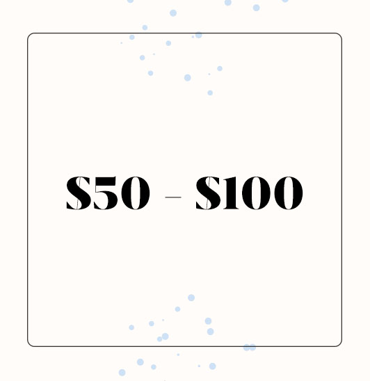 $50 - $100