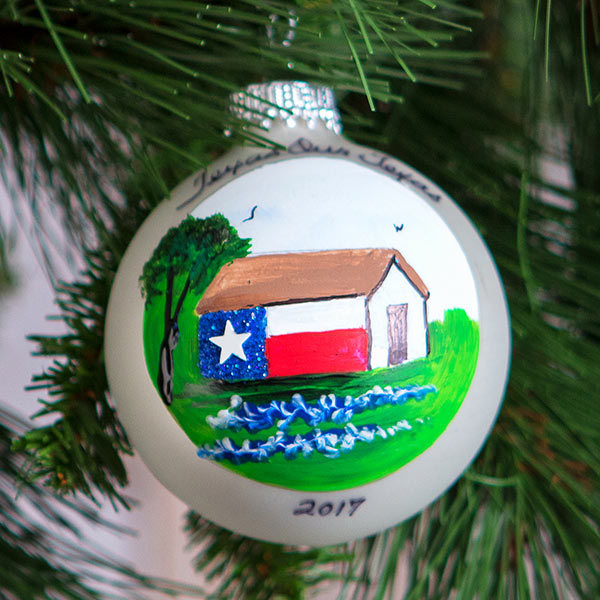Texas Barn Ornament, 2017