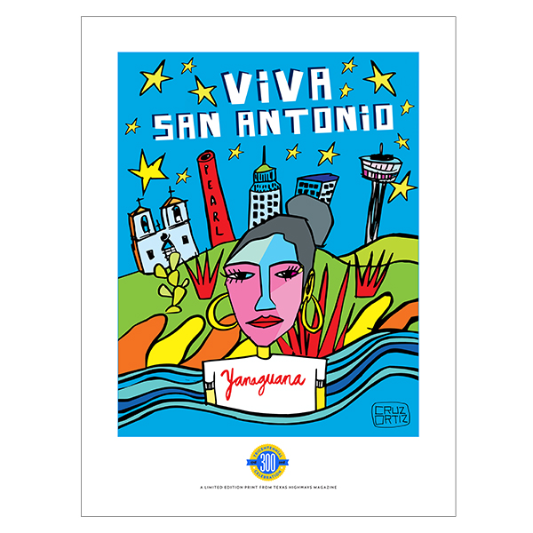 Cruz Ortiz <i>Viva San Antonio</i> Print
