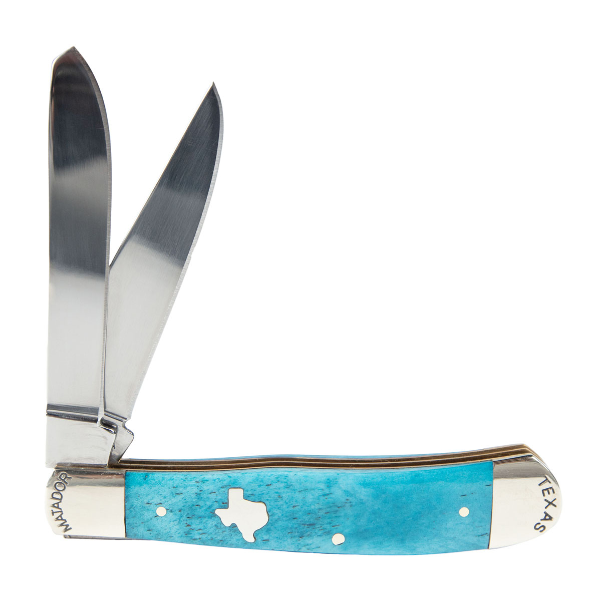 Blue Texas Trapper Pocket Knife