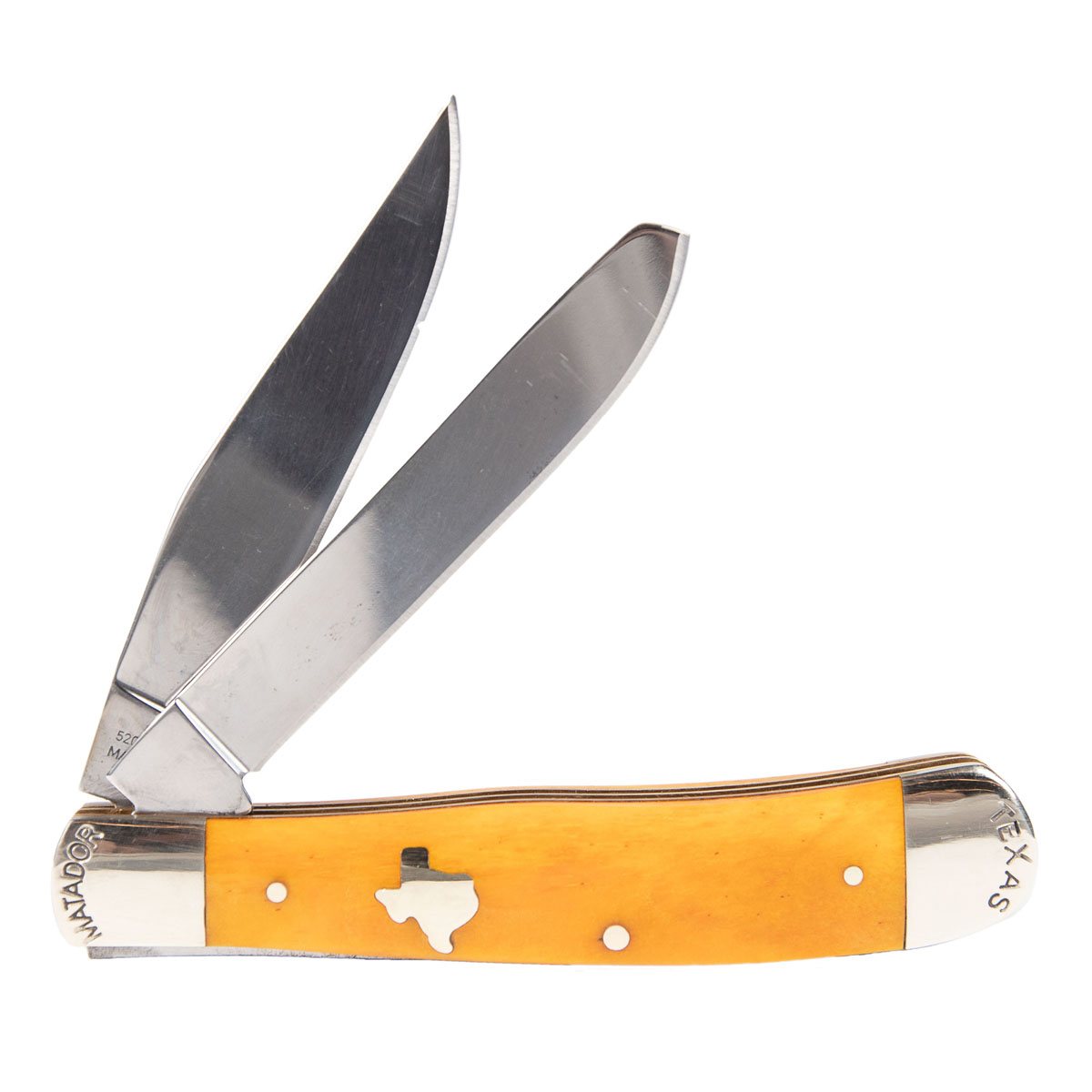 Yellow Texas Trapper Pocket Knife