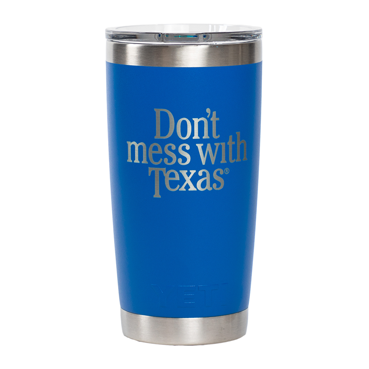 Don't mess with Texas YETI Rambler® 20oz. Tumbler, Blue