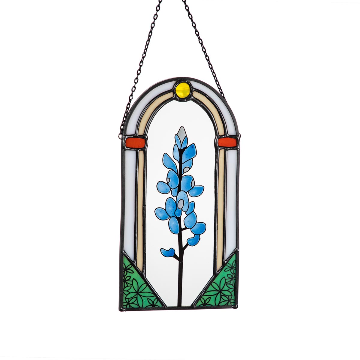 Bluebonnet Stained Glass Art, Large