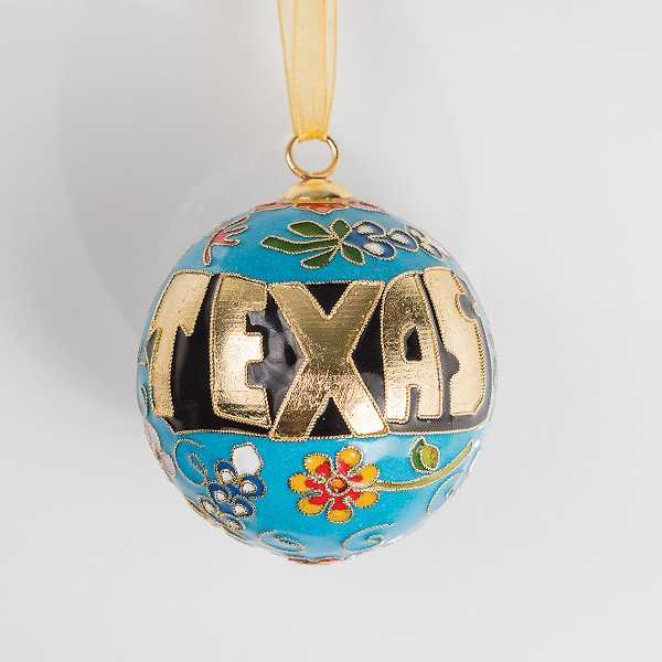 Texas Cloisonne Ornament