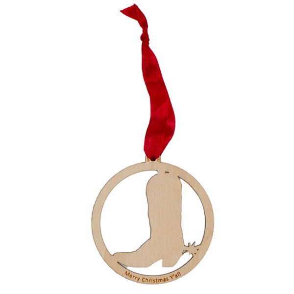 Boots Wooden Ornament
