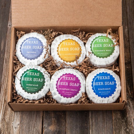 Six-Pack of Texas Beer Soap