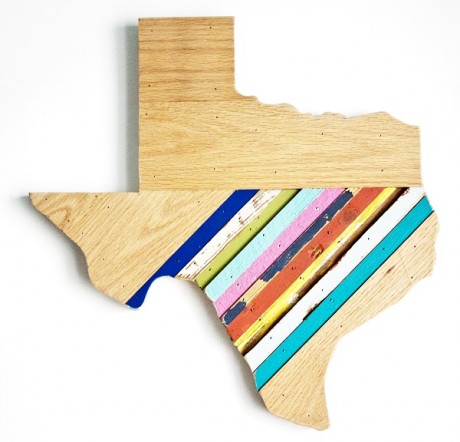 Reclaimed Texas Wall Hanging, #79