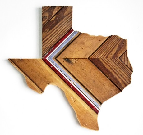 Reclaimed Texas Wall Hanging, #80