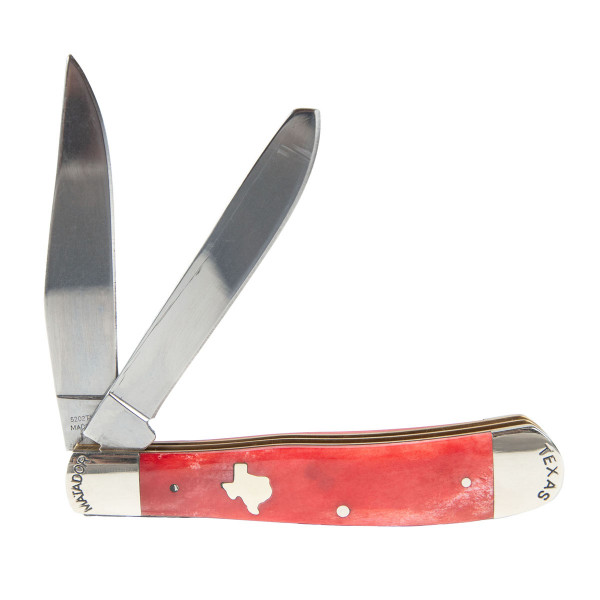Red Texas Trapper Pocket Knife