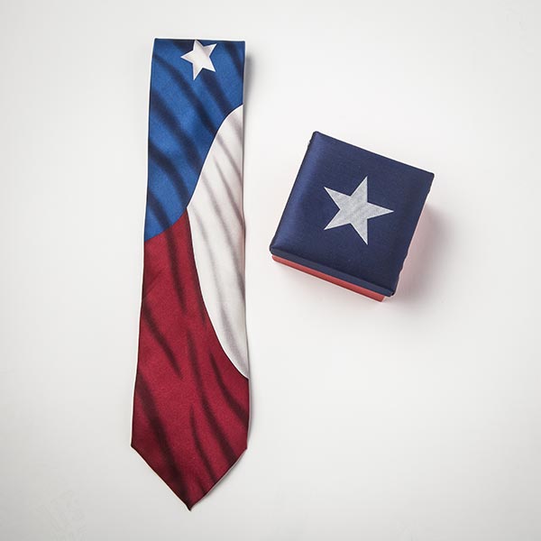 Texas Flag Silk Tie in a Box