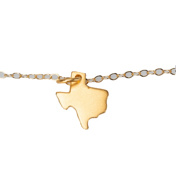 Tiny Texas Necklace- Gold