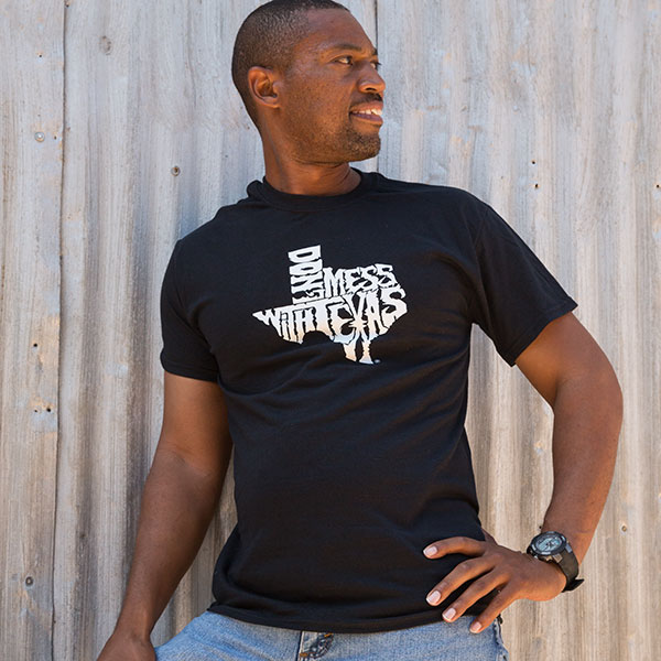 Black Don't mess with Texas Shirt, Small