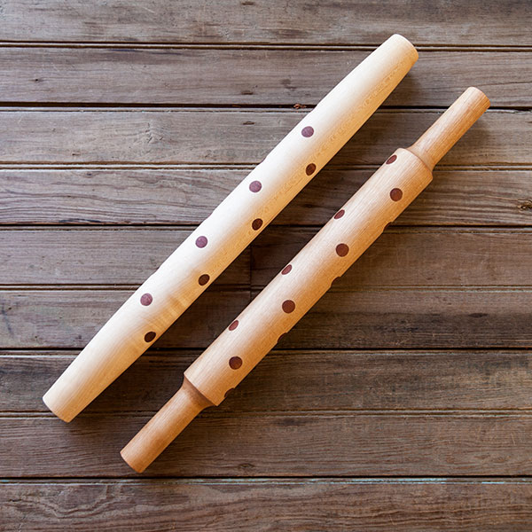 Maple and Texas Mesquite Polka Dot Rolling Pin