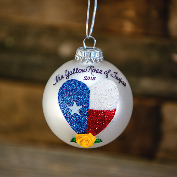 Yellow Rose of Texas Ornament, 2015